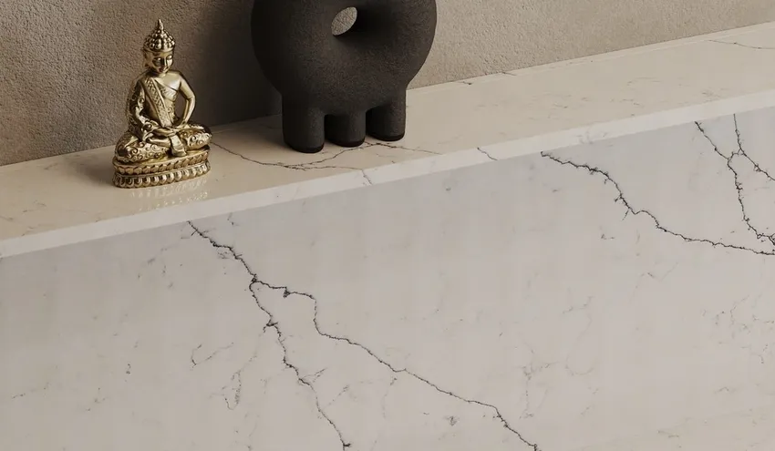 Кварцевый агломерат Perlino Bianco